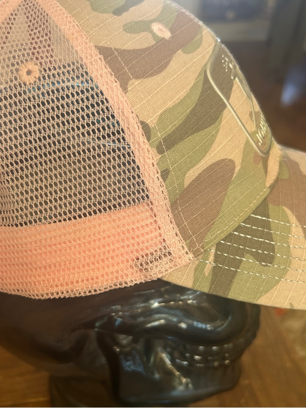 John Deere Camo Cap with Pink Trim - Picture 4 of 6